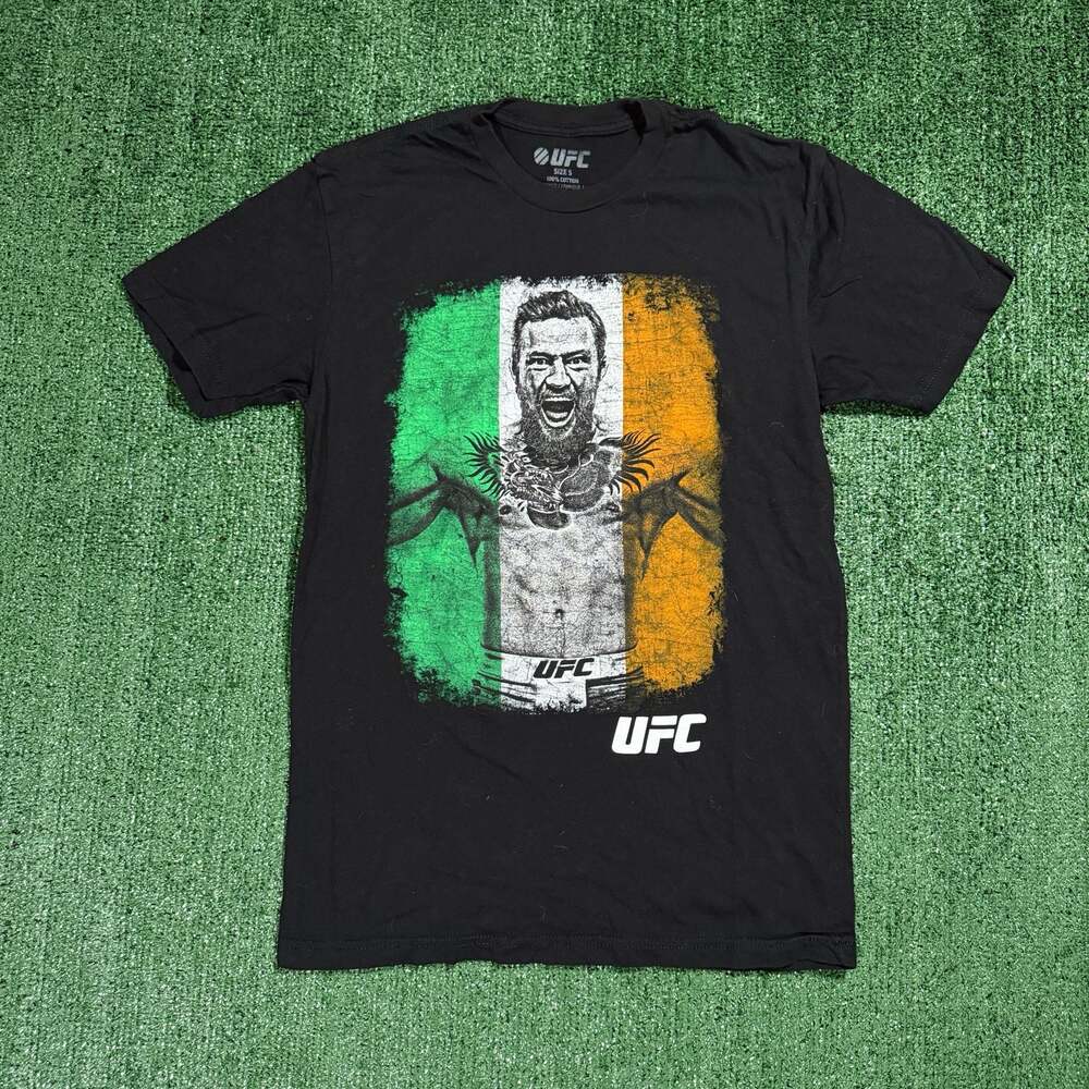 UFC Conor McGregor Irish Flag Graphic T-Shirt, Size Small MMA